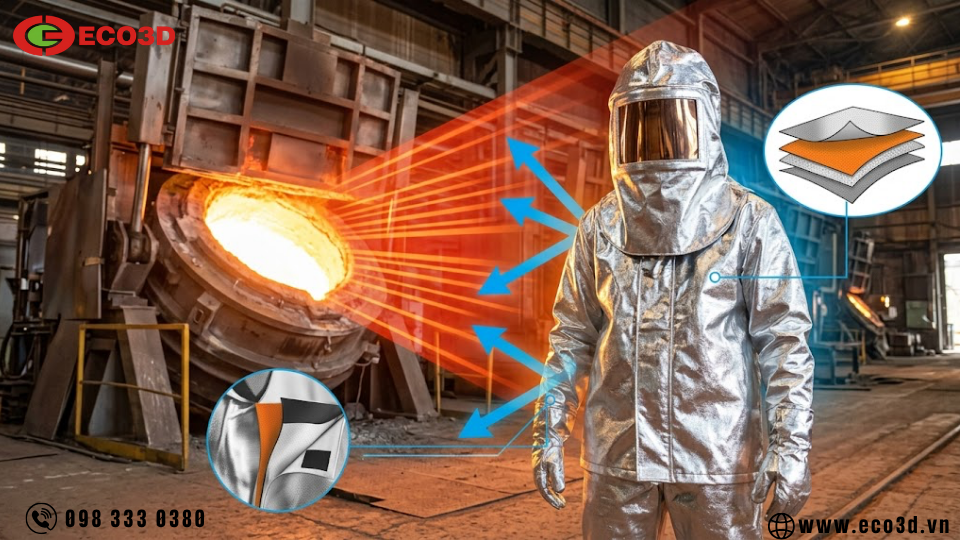 Bộ quần áo chịu nhiệt aluminized hoạt động như thế nào?